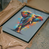Vibrant Splatter Elephant