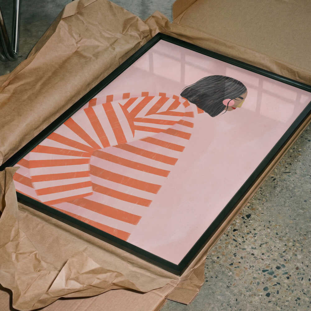 Woman in Stripes
