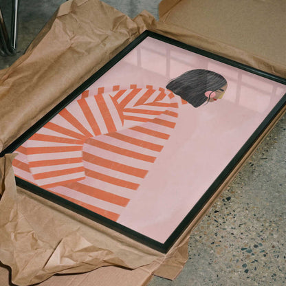Woman in Stripes