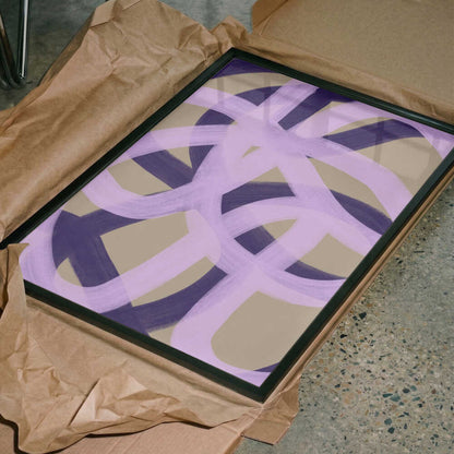 Intertwined Purple and Pink Loops