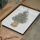 Cozy Burlap Christmas Tree