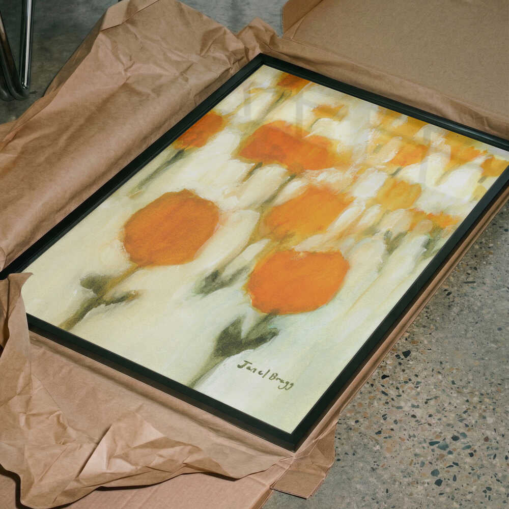 Warm Abstract Flowers