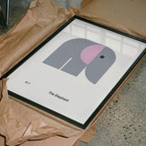 Minimalist Grey Elephant