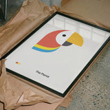 Colorful Geometric Parrot