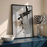 Dark Brushstroke Abstract