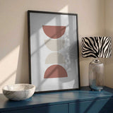 Stacked Half Circles in Earthy Tones