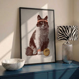 Retro Tennis Cat