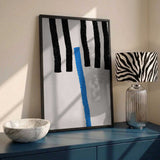 Abstract Blue Line