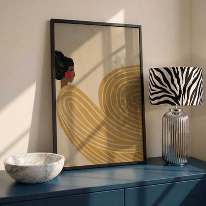 Woman Golden Waves