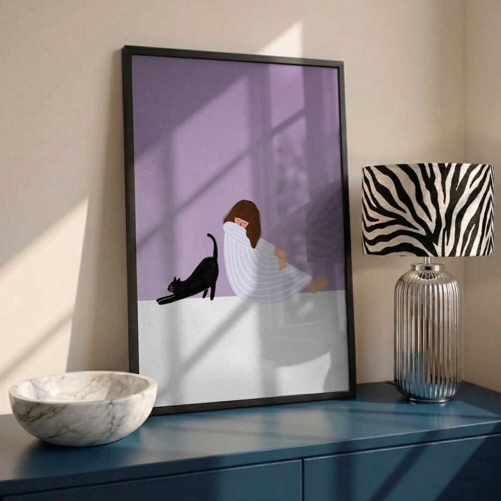 Girl and Cat