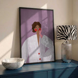 Dreamy Woman in Pajamas