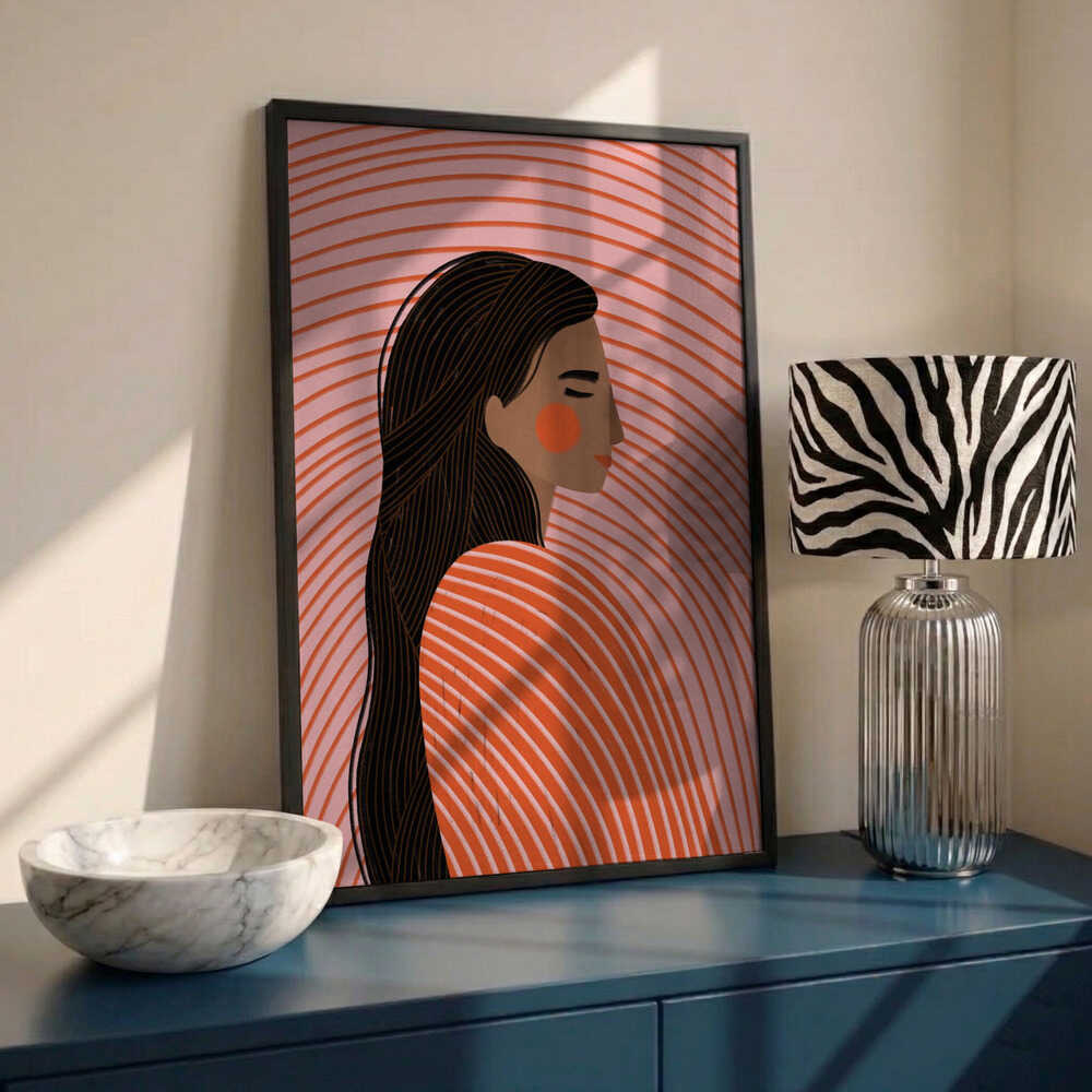 Peaceful Woman Profile