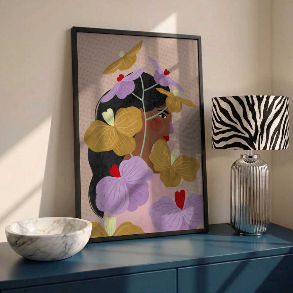 Floral Woman Portrait