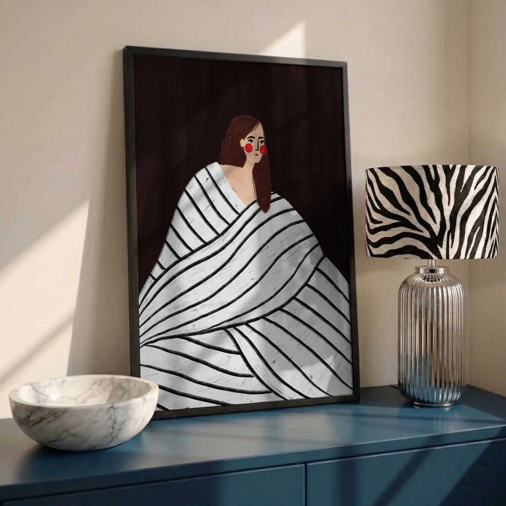 Quiet Striped Portrait