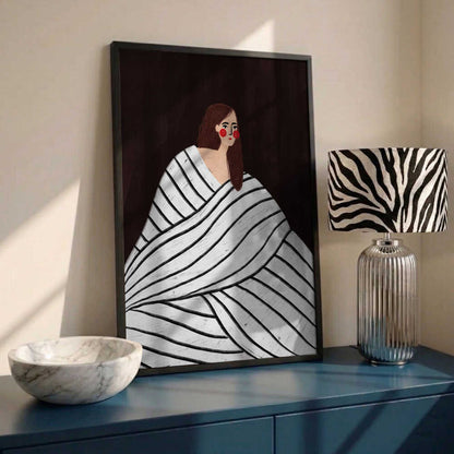 Quiet Striped Portrait