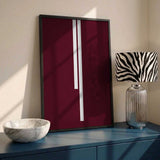 Maroon Abstract Lines
