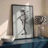 Frog In  Vintage Golf Attire