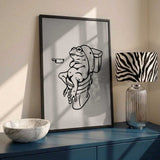 Funny Frog on Toilet