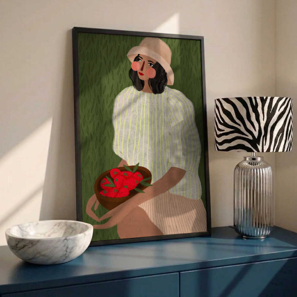 Woman with Berry Bowl