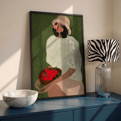 Woman with Berry Bowl