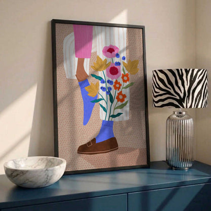 Whimsical Flower Legs