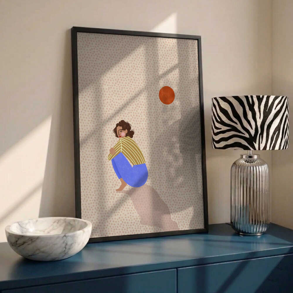 Pensive Woman Under Sun