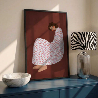 Cozy Dotted Woman