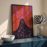 Vibrant Volcano Eruption