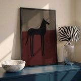 Abstract Black Horse