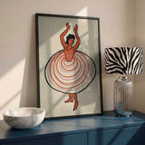Vibrant Cancan Dancer