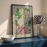 Whimsical Woman and Rabbit