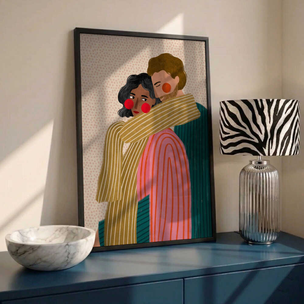 Loving Couple Embrace