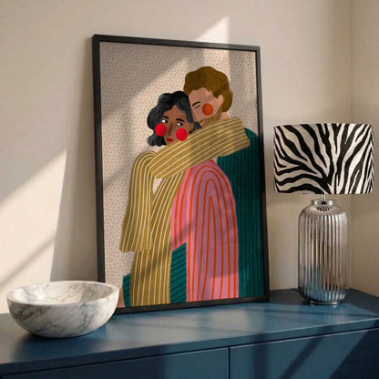 Loving Couple Embrace