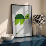 Geometric Green Turtle