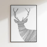 Elegant Patterned Stag