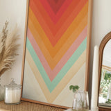 Retro Chevron Color Gradient