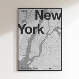 Modern New York City Map