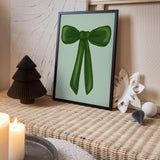 Emerald Ribbon Charm