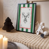 Vintage Christmas Stag Stamp