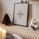 Minimalist Winter Snowflake