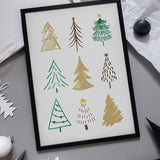 Hand Drawn Christmas Trees
