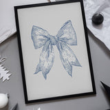 Classic Blue Bow