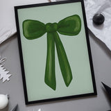 Emerald Ribbon Charm