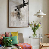 Dark Brushstroke Abstract