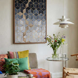 Abstract Gold Cubes