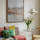 Golden Gray Abstract Layers