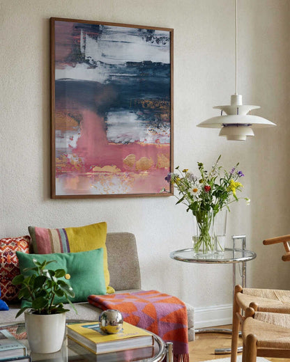 Gold Blush Abstract Layers
