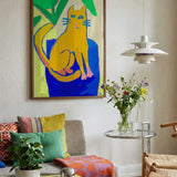 Vibrant Cat Portrait