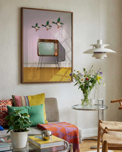 Retro TV Flying Ducks