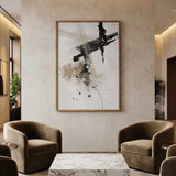 Dark Brushstroke Abstract